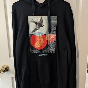 Black Graphic Hoodie - Black